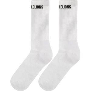 Malelions Logo Socks 2-Pack - White 43-46