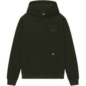 Croyez - Stitched Heart - Hoodie - Donkergroen