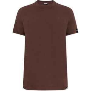 Dsquared2 - Round Neck T-Shirt - Bruin - Heren