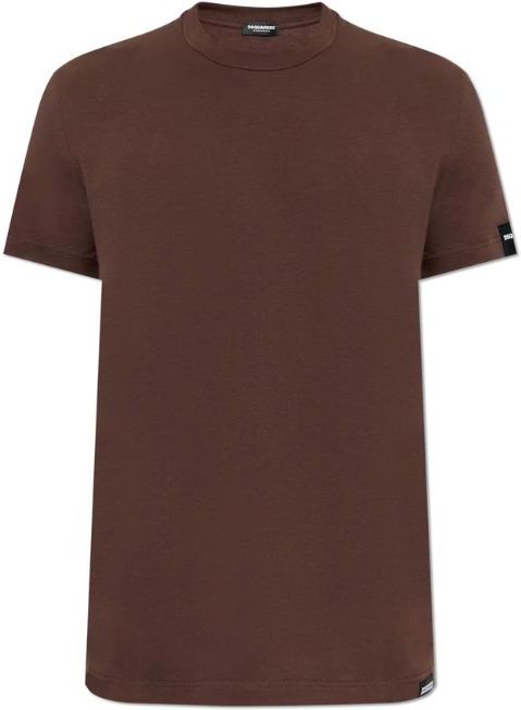 Dsquared2 - Round Neck T-Shirt - Bruin - Heren