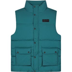 Malelions Crinkle Padded Vest - Petrol XL