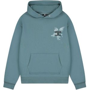JorCustom Above All Fleece Oversized Hoodie - Ocean Blue XS