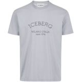 Iceberg - T-Shirt - Grigio Chiaro - Heren - Regular Fit