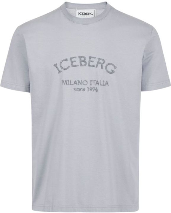 Iceberg - T-Shirt - Grigio Chiaro - Heren - Regular Fit