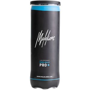 Malelions Padel Balls PRO+ 3-Pack - Neon Yellow ONE