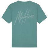 Malelions Striped Signature T-Shirt - Green XS