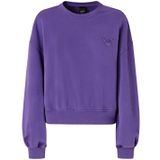 Pinko - Geborduurde Crewneck Sweatshirt - Paars - Katoen