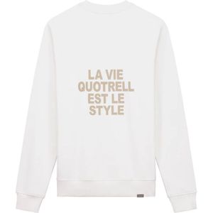 Quotrell La Vie Crewneck - Off White/Oat