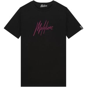 Malelions Essentials T-Shirt - Black/Cherry M