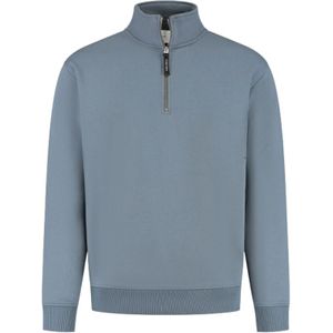 Sideline Wordmark Halfzip Sweater - Blue M