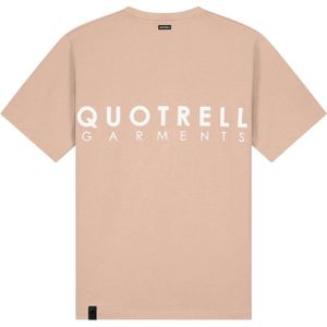 Quotrell x Eddy's Fusa T-Shirt - Mocha/White XL