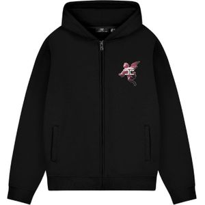 JorCustom Women Above All Fleece Zipped Hoodie - Black XS