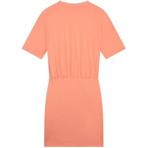 Malelions Women Luna T-Shirt Dress - Coral/White S