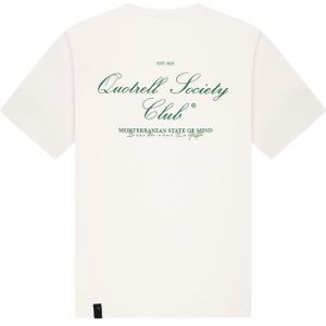 Quotrell Society Club T-Shirt - Off White/Green L