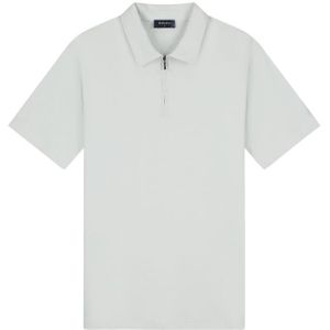 TriaD'oro Polo Zip Short Sleeve - Light Grey XS