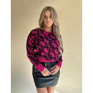 Pinko Lepre Sweater - Fuchsia/Black