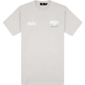 JorCustom Graffiti Slim Fit T-Shirt SS24 - Light Grey XS