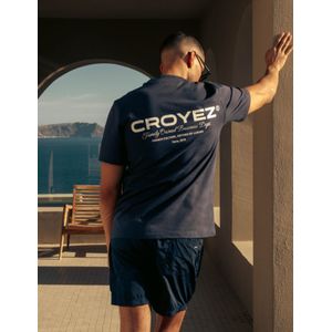 Croyez Allover Swim Shorts - Navy L