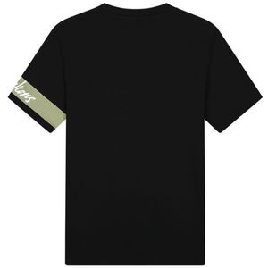 Malelions Captain T-Shirt - Black/Sage Green XL