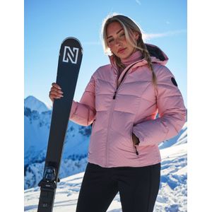 Nikkie Logo Ski Jacket - Silver Pink 38