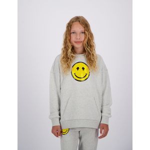 Reinders Kids Hoodie Smiley - Light Grey Melange 8