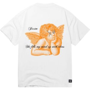 JorCustom KD25 Angel Loose Fit Tee - White XS