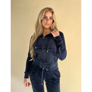 Madison - Classic Velour Hoodie - Groen - Velours