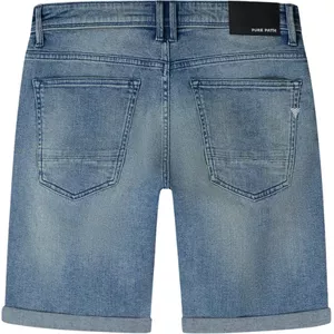 A. Salvarini heren jeans shorts korte broek stretch denim 5