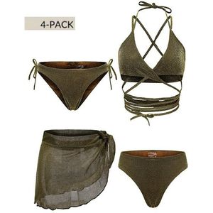 Kyana Bikini 4-Pack - Gold XS