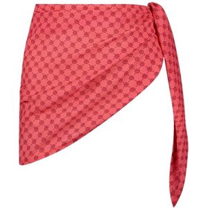 Malelions Women Monogram Sarong - Coral/Pink ONE
