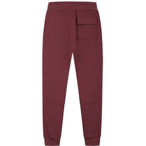 Malelions Duo Essentials Trackpants - Burgundy/White S