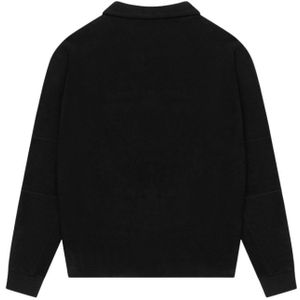 Croyez Fleece Polo Sweater - Black XS