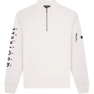 Quotrell Defender Halfzip - Off White/Black L