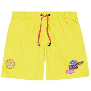 Old Skool Patches Swimshort - Neon Yellow L