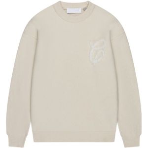 Croyez Women Fluffy Essence Knit Sweater - Cream L