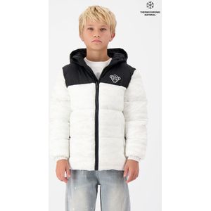 Kids Peek Freeze Puffer Jacket - White 140