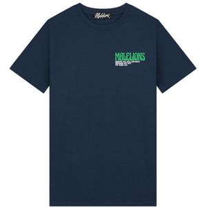 Malelions Boxer 2.0 T-Shirt - Navy/Green M