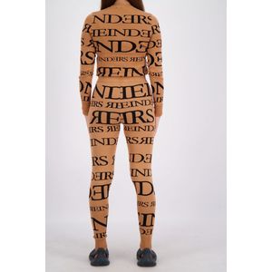 Reinders Pants All Over Print - Almond XXS