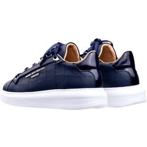 Achille Matt Crocodile White Sole - Navy 42