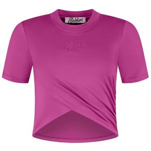 Malelions Women Drape Top - Hot Pink XXS