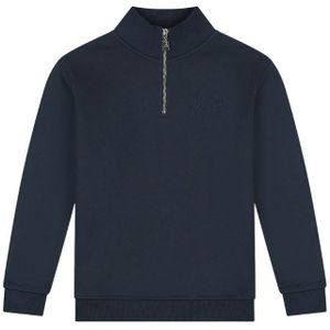 Malelions Kids Turtle Half Zip Sweater- Navy 4-104