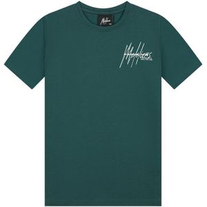Malelions Kids Space T-Shirt - Dark Green/Mint 92