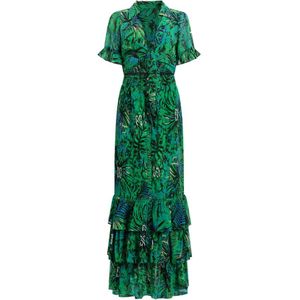 Nikkie Rex Island Maxi Dress - Black/Fern Green