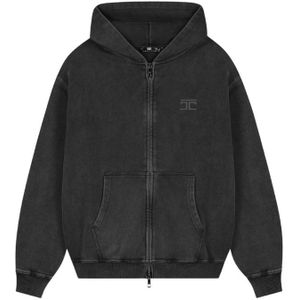 JorCustom Icon Zipped Hoodie - Acid Grey XXL