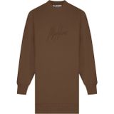 Malelions Women Signature Sweater Dress - Cocoa Brown