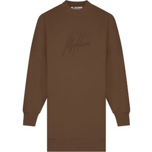 Malelions Women Signature Sweater Dress - Cocoa Brown