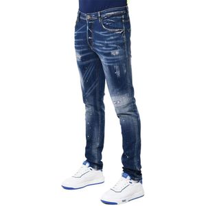 Denim Skinny Jeans - Denim/Multicolor 28