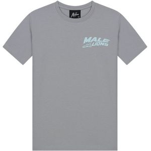 Malelions Kids Spaceship T-Shirt - Grey/Light Blue