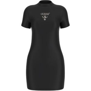 Guess Colette Jersey Dress - Black And Salt Multi XS