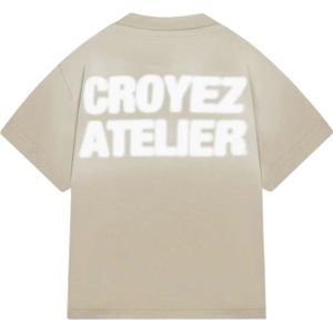 Croyez Mini Sprayed Atelier T-Shirt - Dusty Olive 1/2 YRS
